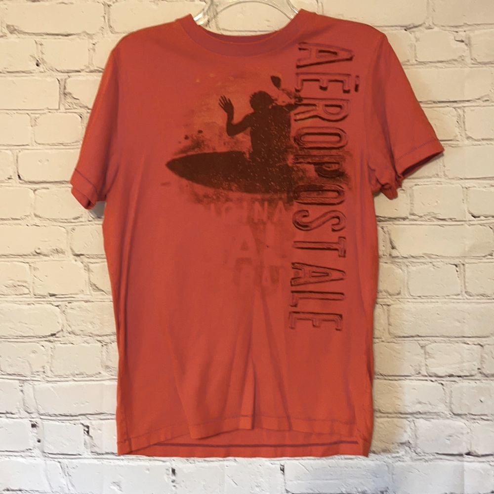 Aeropostale orange graphic t shirt